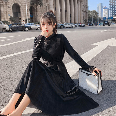 Γυναικείο φόρεμα με αμάνικο  σε ροζ και μαύρο χρώμα