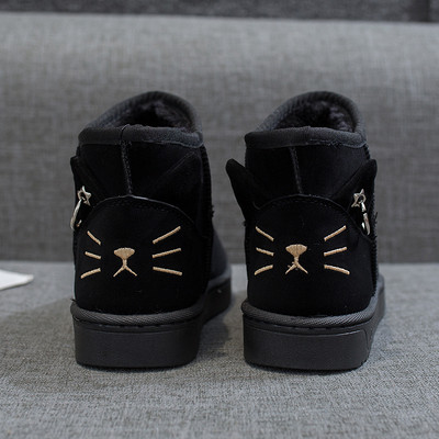 Modern női csizma lapos talppal, puha béléssel, négy színben