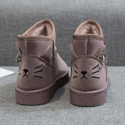 Modern női csizma lapos talppal, puha béléssel, négy színben