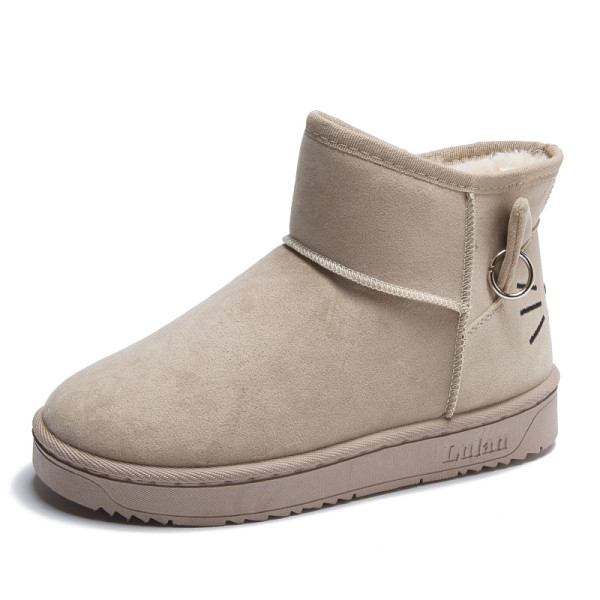 Modern női csizma lapos talppal, puha béléssel, négy színben