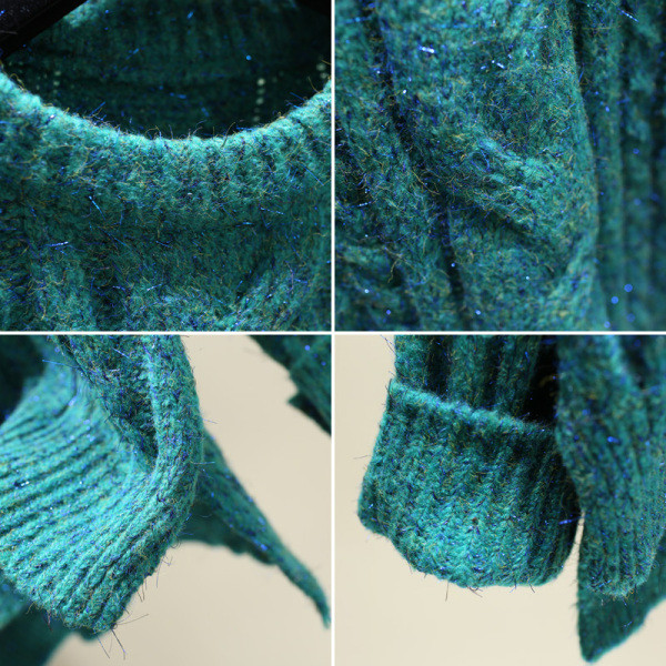 Pulover dama iarna model asimetric in mai multe culori