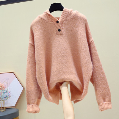 Női vastag blúz kapucnival több színben