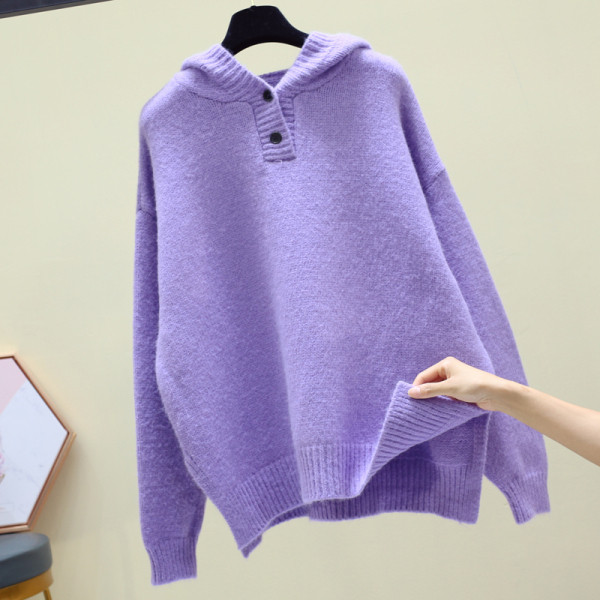 Női vastag blúz kapucnival több színben