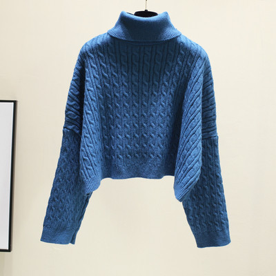 Női téli pulóver magas pólógallérral több színben