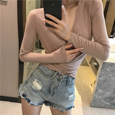 Καθημερινή γυναικεία μπλούζα με οβάλ λαιμόκοψη σε δύο χρώματα