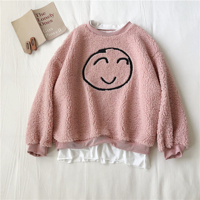 Καθημερινό γυναικείο  πουλόβερ  σε τρία χρώματα με κεντήματα και λαιμόκοψη  O