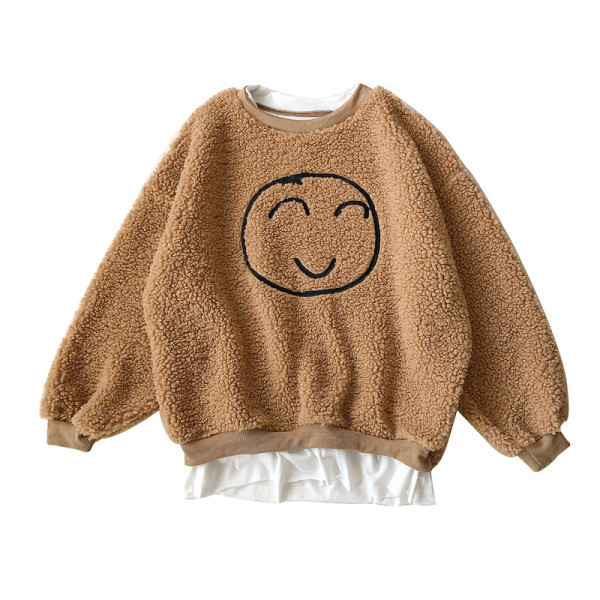 Καθημερινό γυναικείο  πουλόβερ  σε τρία χρώματα με κεντήματα και λαιμόκοψη  O