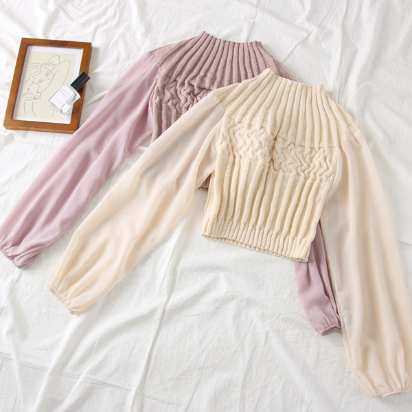 Új modell női blúz tüll ujjal több színben