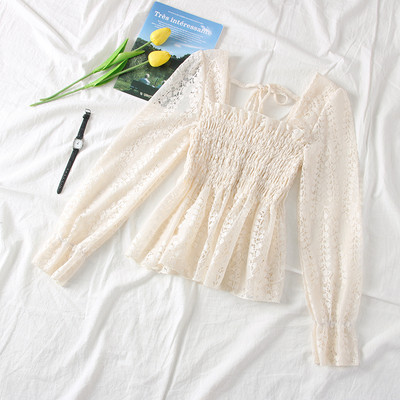 Új modell női blúz négyzet alakú nyakkivágással - több színben