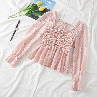 Új modell női blúz négyzet alakú nyakkivágással - több színben