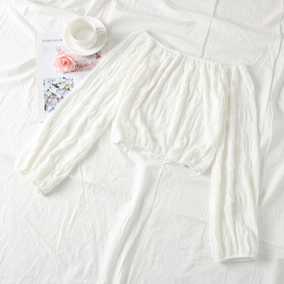 Új modell női blúz csónakos nyakkivágással több színben