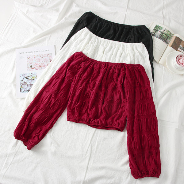 Új modell női blúz csónakos nyakkivágással több színben