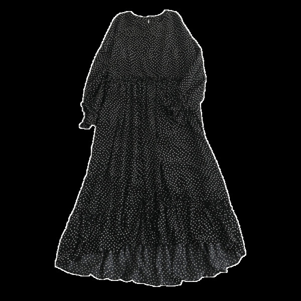 Modern női ruha kerek nyakkivágással - hosszú és vágott modell