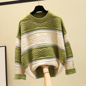 Női téli pulóver három színben - széles modell