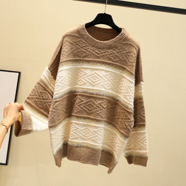 Női téli pulóver három színben - széles modell