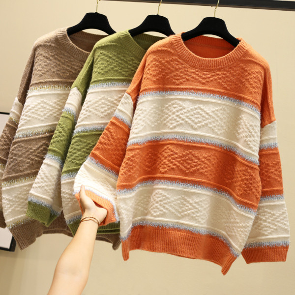 Női téli pulóver három színben - széles modell