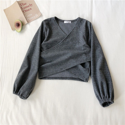 Alkalmi női blúz V-nyakú és hosszú ujjú három színben