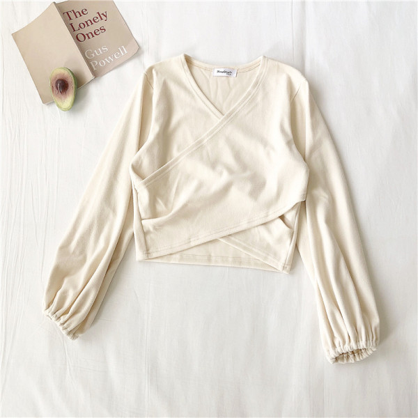 Alkalmi női blúz V-nyakú és hosszú ujjú három színben