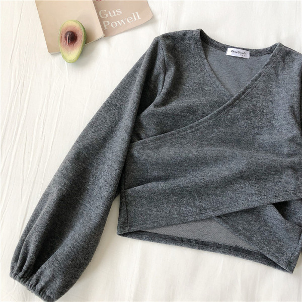 Alkalmi női blúz V-nyakú és hosszú ujjú három színben