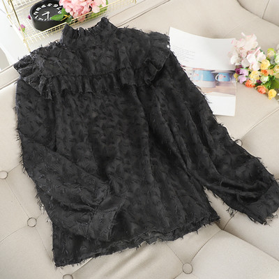 Cămașă de damă cu guler jos în trei culori