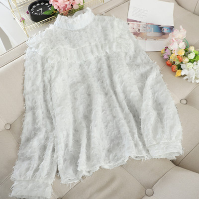 Cămașă de damă cu guler jos în trei culori