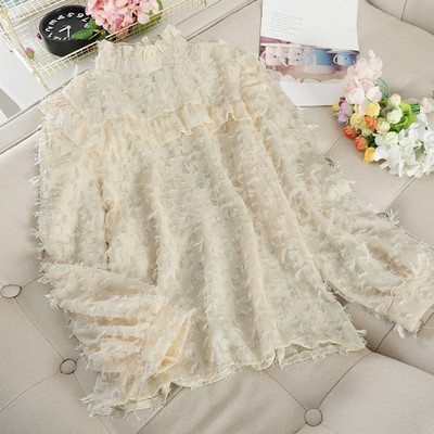 Cămașă de damă cu guler jos în trei culori