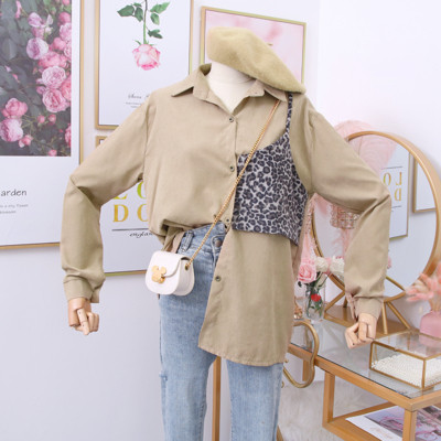 Μοντέρνο γυναικείο πουκάμισο με κλασικό γιακά - σε διάφορα χρώματα