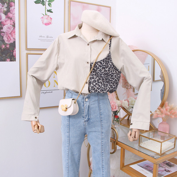 Μοντέρνο γυναικείο πουκάμισο με κλασικό γιακά - σε διάφορα χρώματα