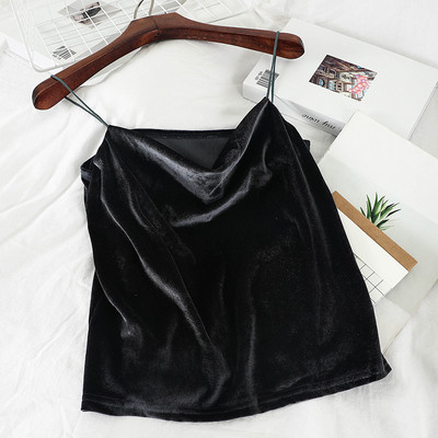 Modern női bársony felső több színben