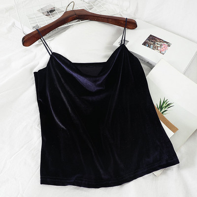 Modern női bársony felső több színben