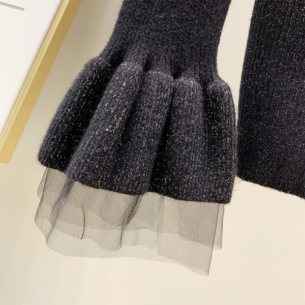 ΝΕΟ Μοντέλο γυναικείο πουλόβερ και V-Neck - Shiny Effect