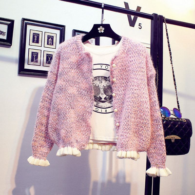 Női tavaszi-őszi alkalmi kardigán rövid modell