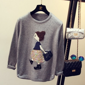 Női őszi-téli pulóver aszimmetrikus modell több színben