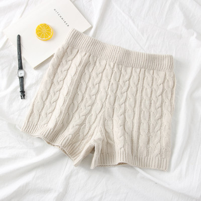 Női kötött alkalmi rövidnadrág magas derékkal, több színben