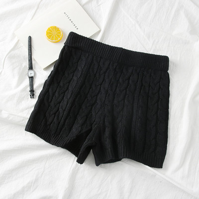 Női kötött alkalmi rövidnadrág magas derékkal, több színben
