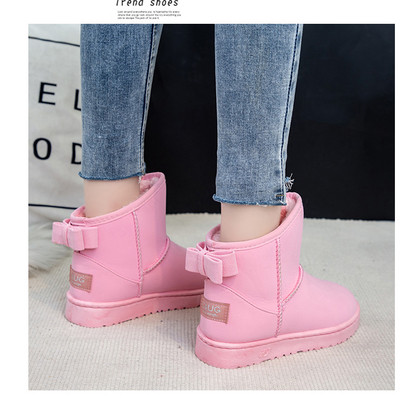 Γυναικείες καθημερινές μπότες με επίπεδη σόλα, κορδέλα και μαλακή επένδυση σε τέσσερα χρώματα