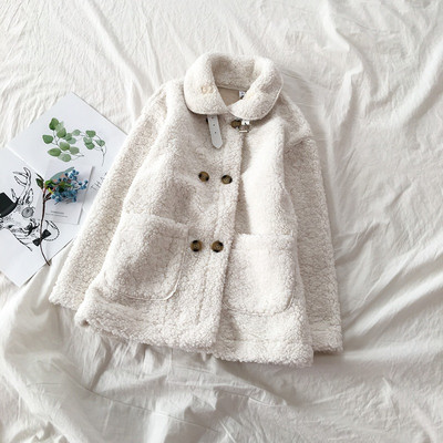 Modern női kabát öt színben, gombokkal és zsebekkel