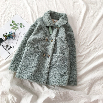 Modern női kabát öt színben, gombokkal és zsebekkel