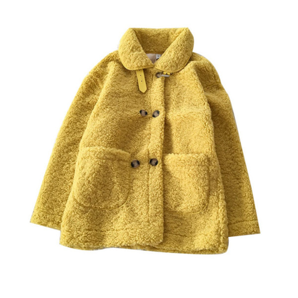 Modern női kabát öt színben, gombokkal és zsebekkel