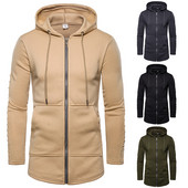 Napi férfi pulóver zsebekkel és kapucnival négy színben