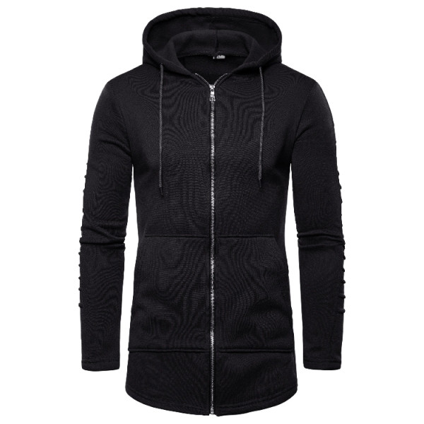 Napi férfi pulóver zsebekkel és kapucnival négy színben