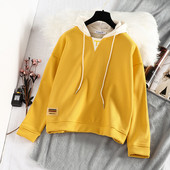 Új modell női pulóver kapucnival és hosszú ujjal, két színben