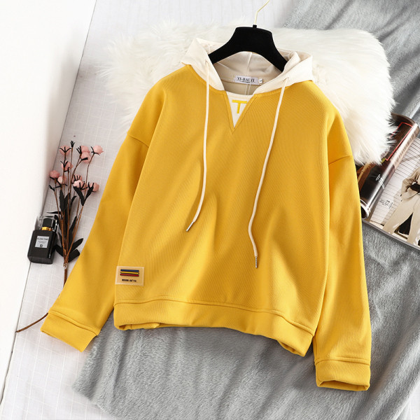 Új modell női pulóver kapucnival és hosszú ujjal, két színben