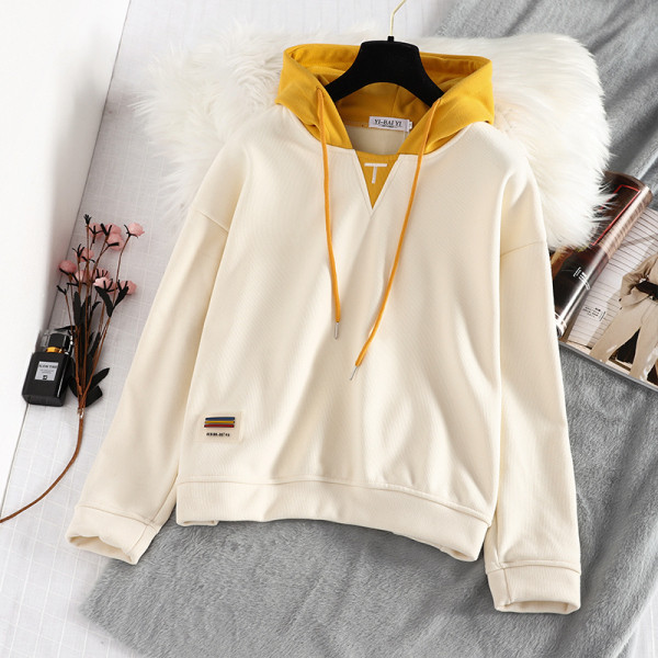 Új modell női pulóver kapucnival és hosszú ujjal, két színben