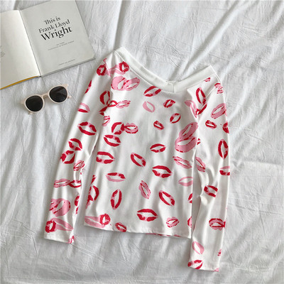 Καθημερινή γυναικεία μπλούζα με V neckline και μακρύ μανίκι