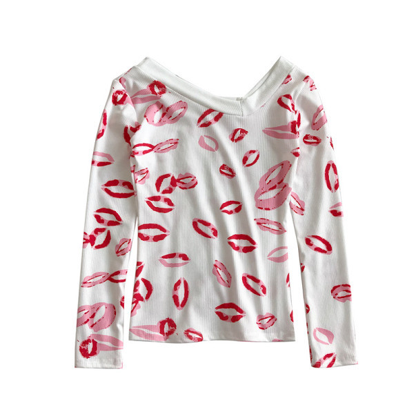 Καθημερινή γυναικεία μπλούζα με V neckline και μακρύ μανίκι