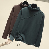 Modern női blúz magas pólógallérral és gombokkal több színben