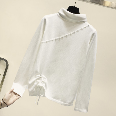 Modern női blúz magas pólógallérral és gombokkal több színben