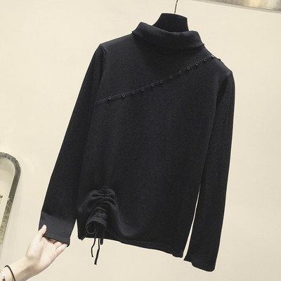 Modern női blúz magas pólógallérral és gombokkal több színben