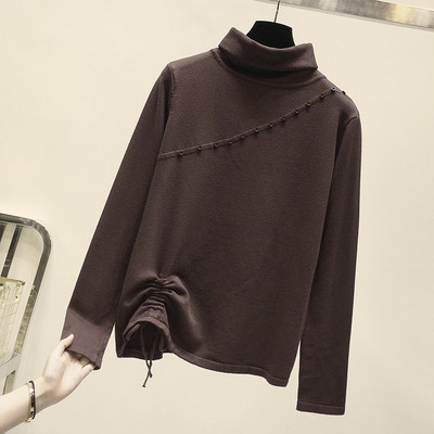 Modern női blúz magas pólógallérral és gombokkal több színben